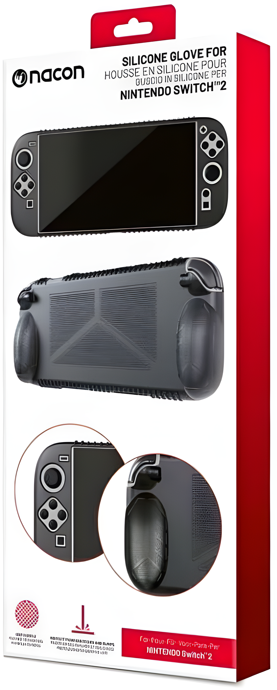 Switch 2 Nacon Cover Silicone Black