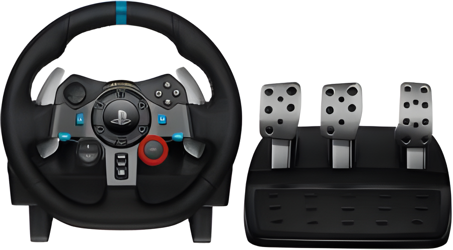 Logitech Volante + Pedaliera G29 PS5/PS4/PC